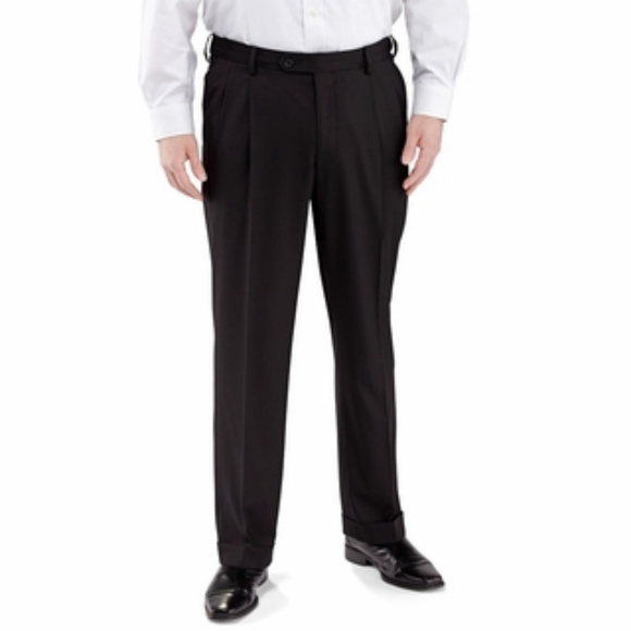 Vinci Pants Vinci Mens Black Pleated Dress Pants Super 5s Op Poshmark
